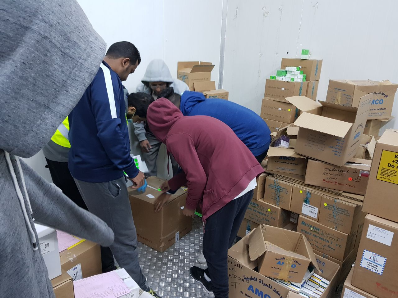 جرد مستودعات أحد عملائنا في الرياض — التكامل المتحدة